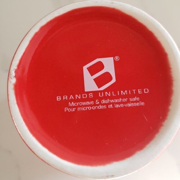 Laura Secord Brands Unlimited Red Mug with White Hearts 1913 Ceramic - Picture 7 of 8